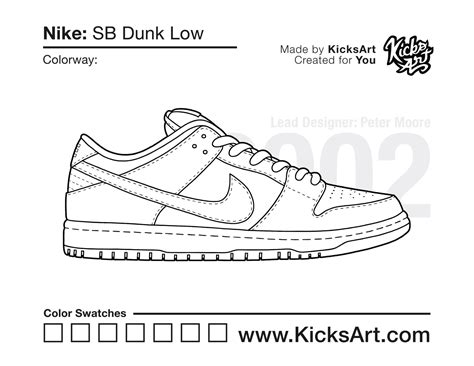 nike dunk low ausmalbild|Nike Coloring Pages (Free PDF Printables) .